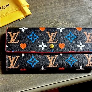 LV Multicolor Monogram Heart Wallet